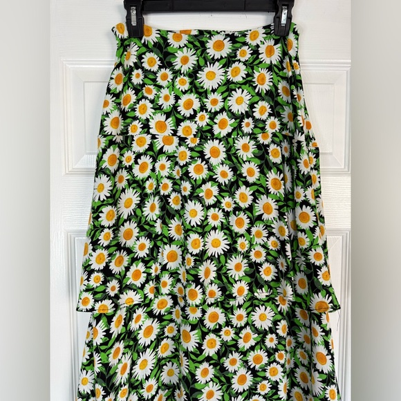 AFRM Ditsy Floral Sabine High Rise Tiered Ruffle Breezy Maxi Dress Skirt S / M - Picture 5 of 11